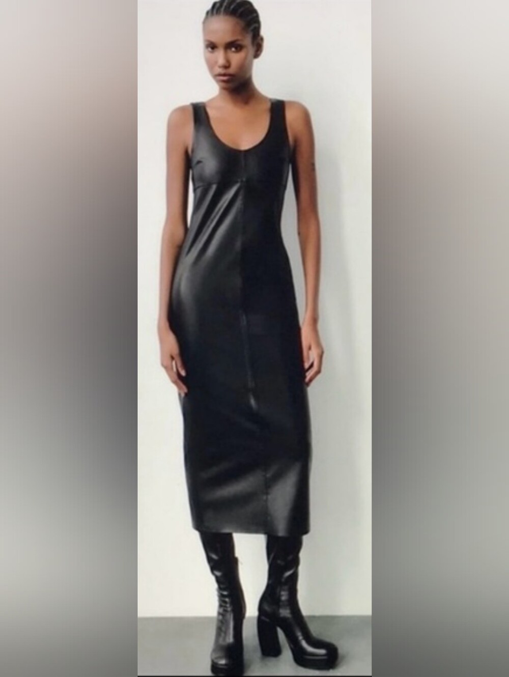Zara Faux Leather Dress